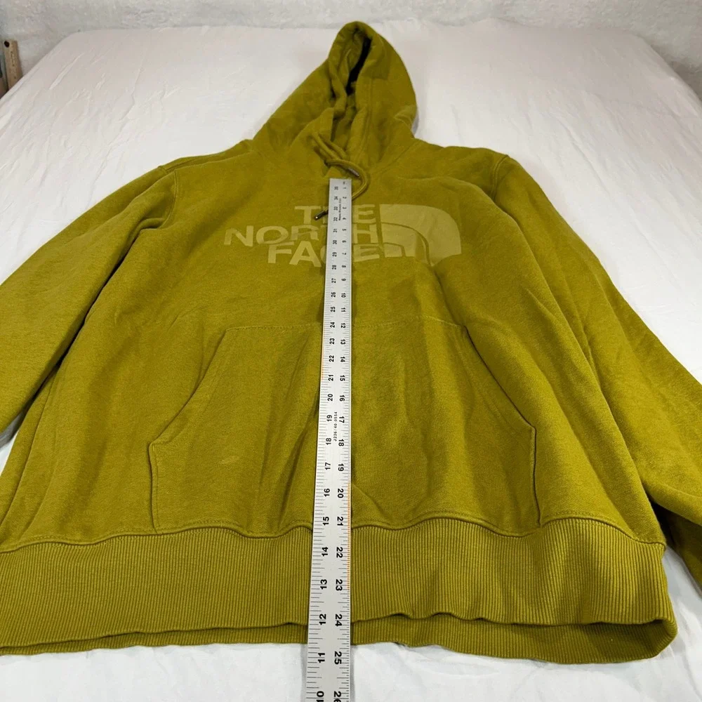 The North Face Mens Olive Green Graphic Logo Pullover Hoodie Large A7UNL F23